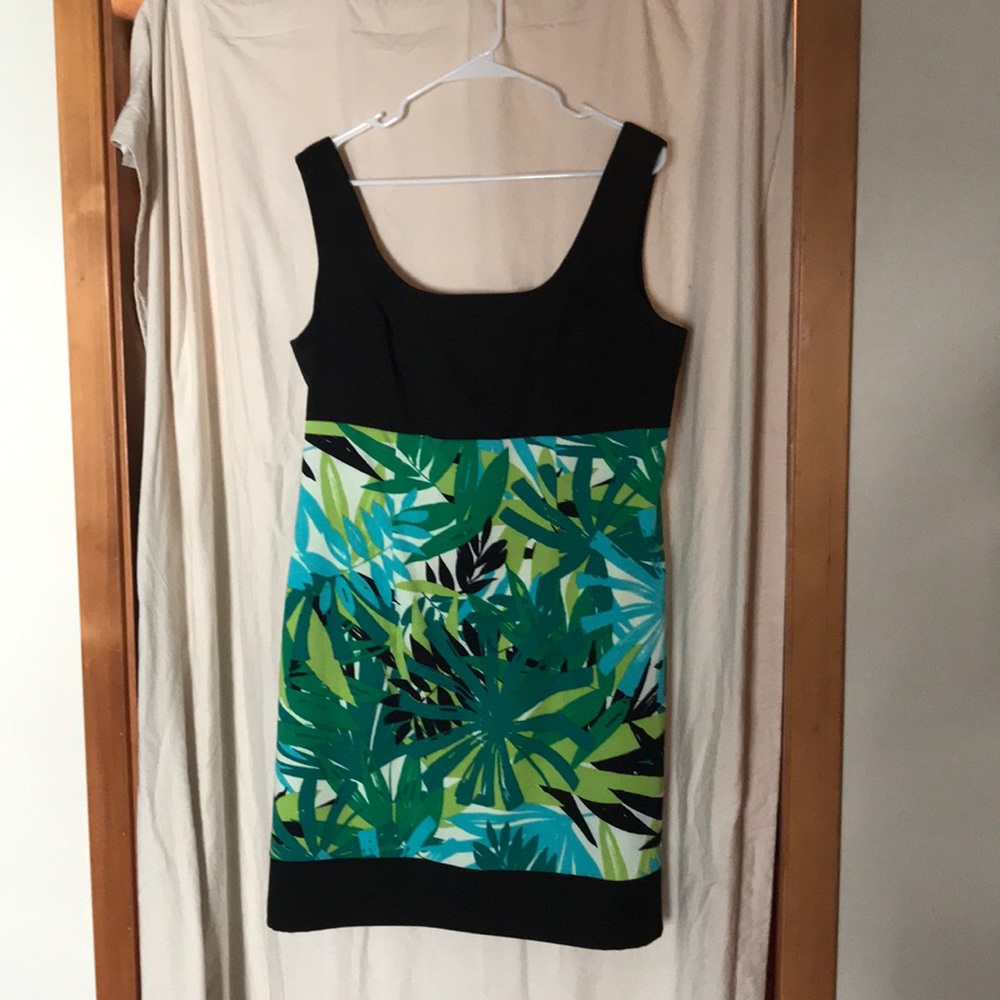 Black and Green Dress
